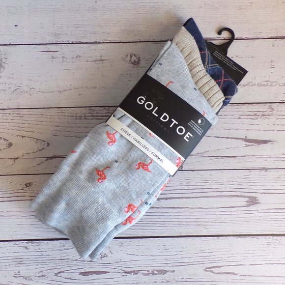 GOLDTOE Edition Men's Crew Dress Socks, 3-Pack - Picture 1 of 4
